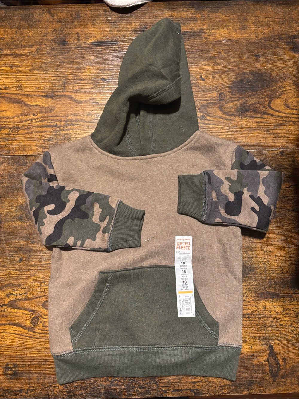jumping beans Olive & Camo Pullover Hoodie